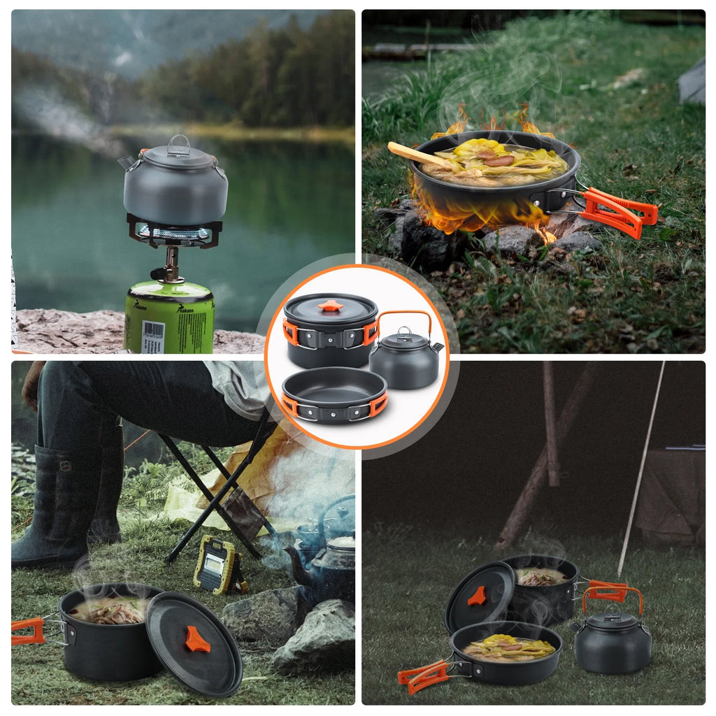 16pcs Camping Cookware Set V336