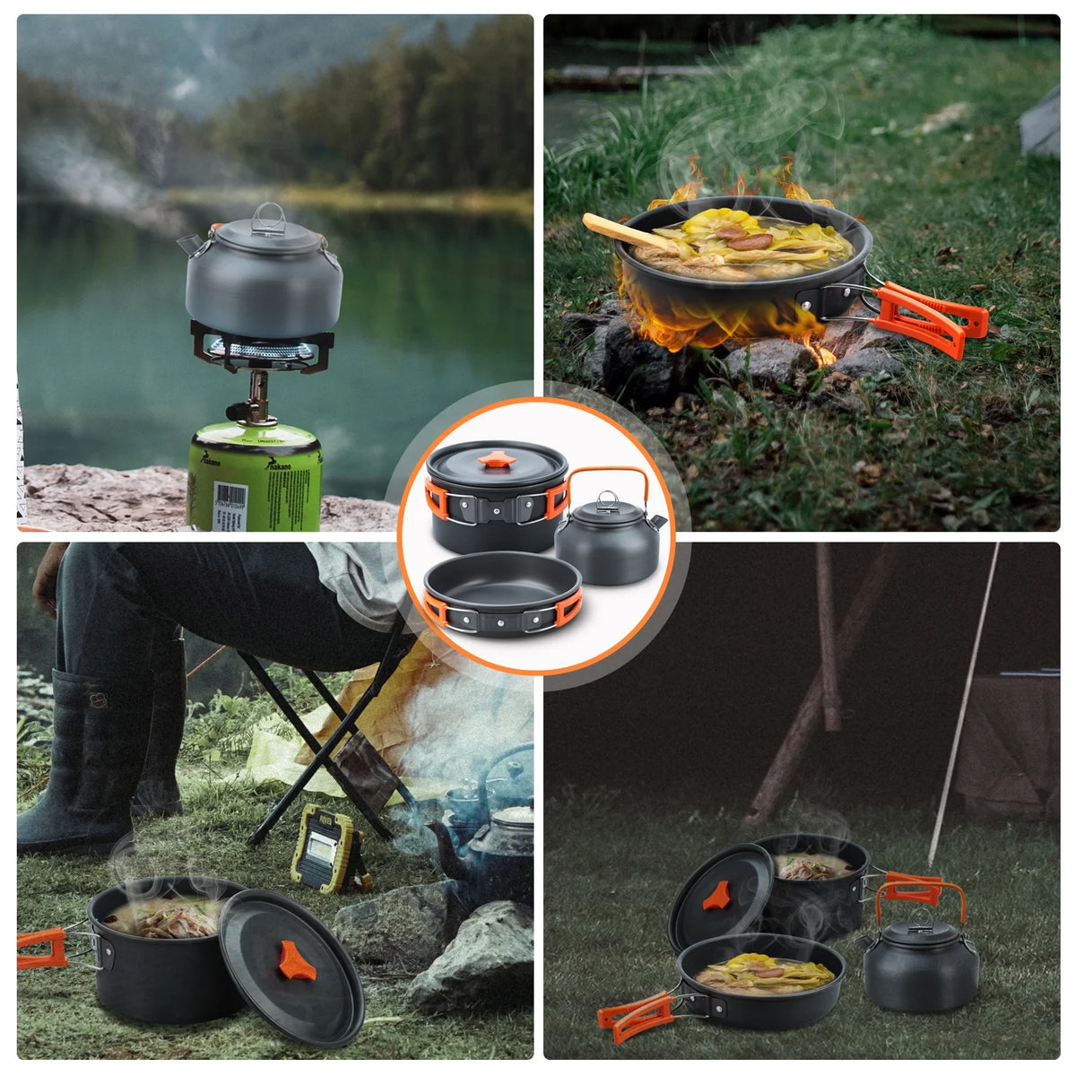 16pcs Camping Cookware Set V336