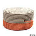 Green Two-Tone Pouf X128075