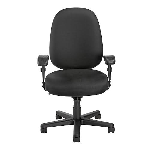 Fabric Task Chair with Black Base T757