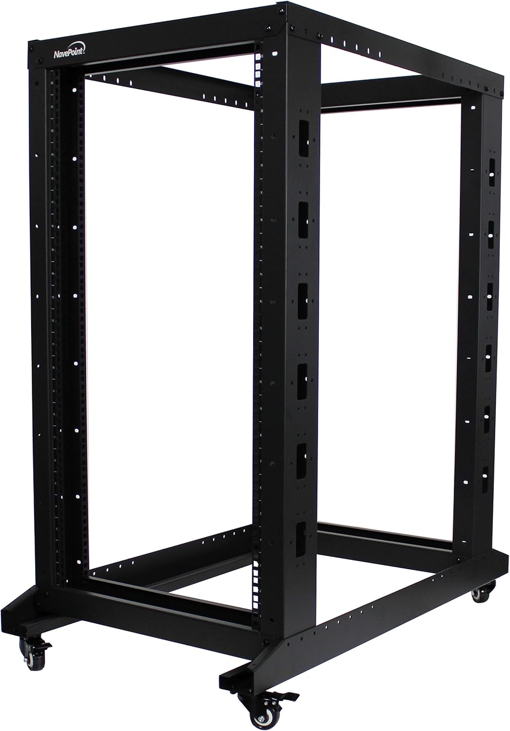 22U 4-Post Open Frame Server Rack Black E95755