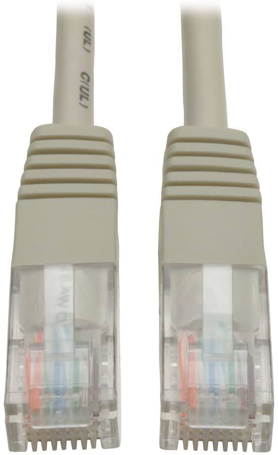 15.24 M Cat5e Cat5 350 MHz Snagless Molded UTP Patch Cable Grey F494293