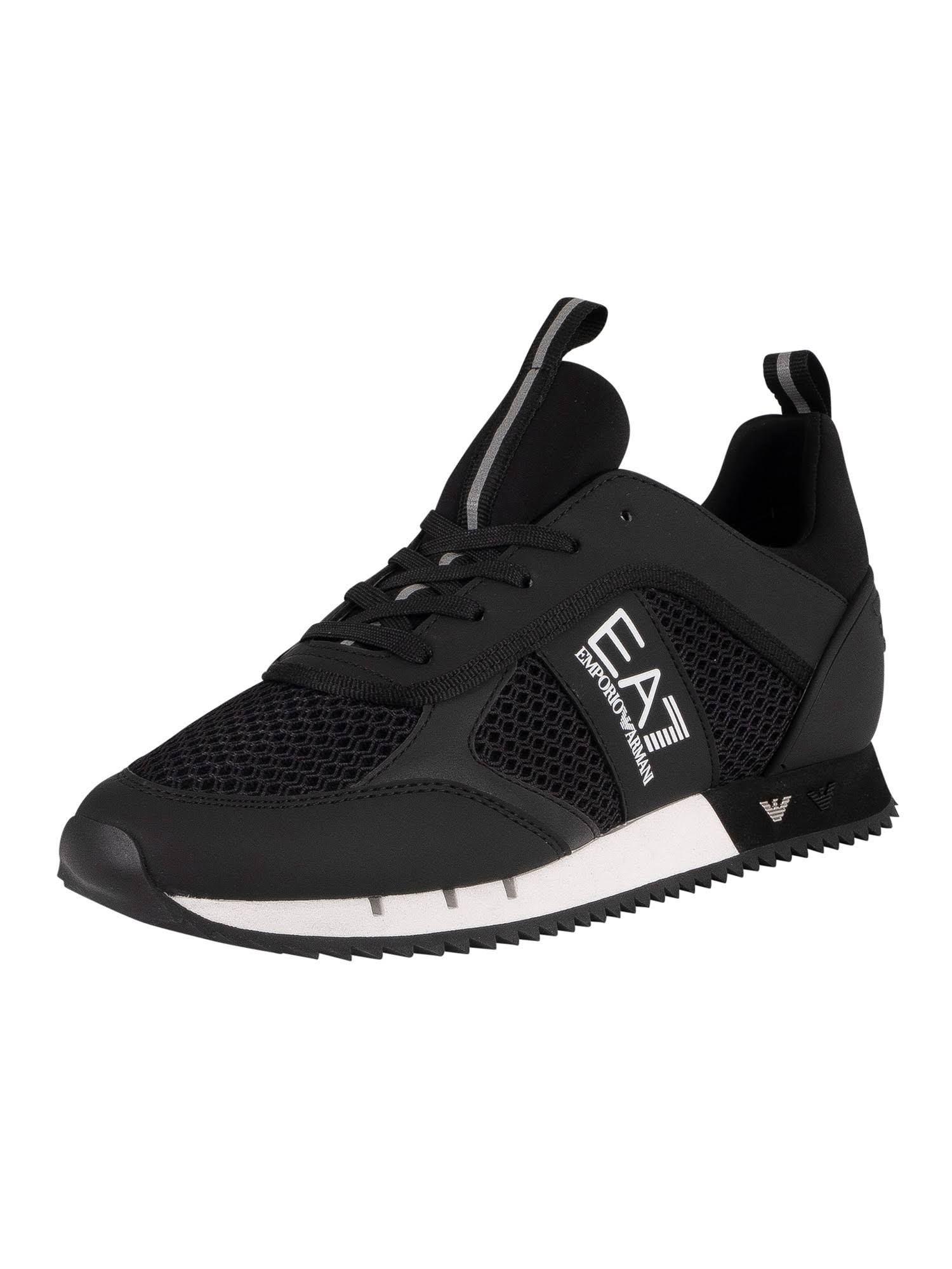 Black Woven Trainers B4655