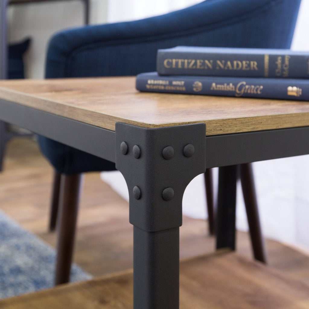 Set of 2 Barnwood Side Tables A32597