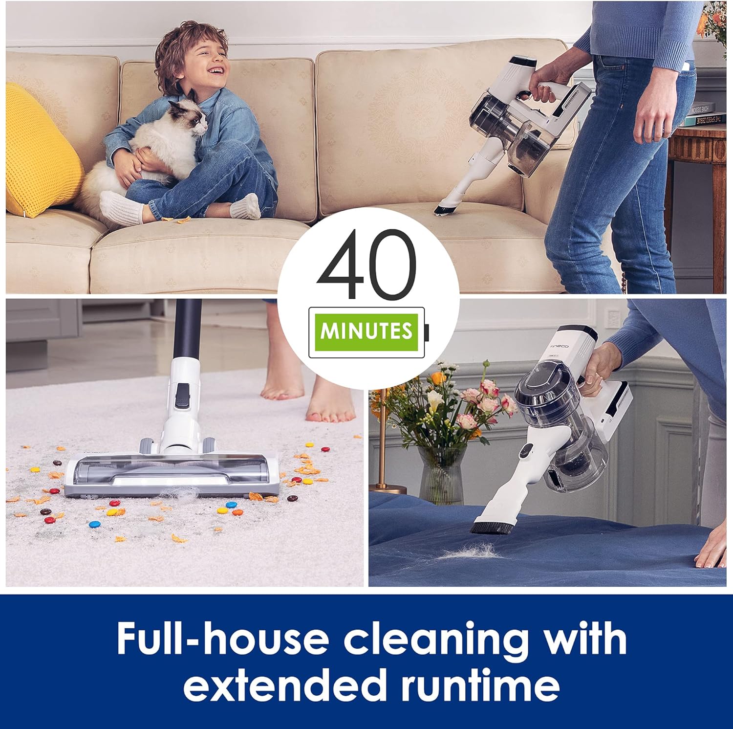 Cordless Vacuum Cleaner, Lightweight Handheld Stick Vac O23140