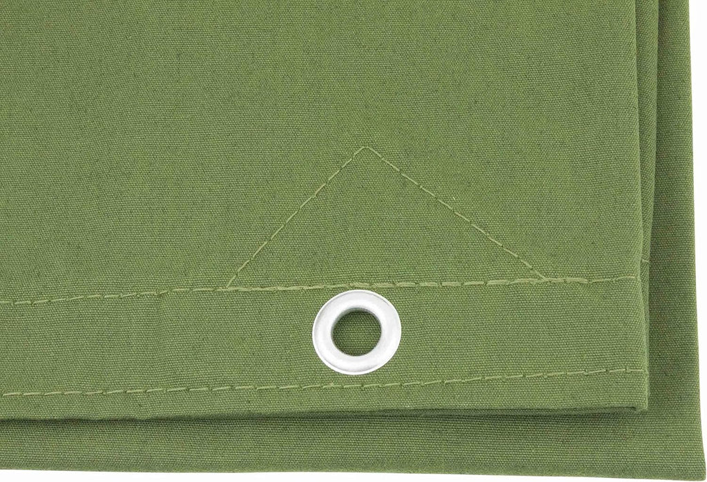 Green Canvas Tarp 12oz Water Resistant 20' x 20' F642600
