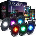 RGBW LED Rock Lights Kit with Bluetooth Controller, 6 Pods C528