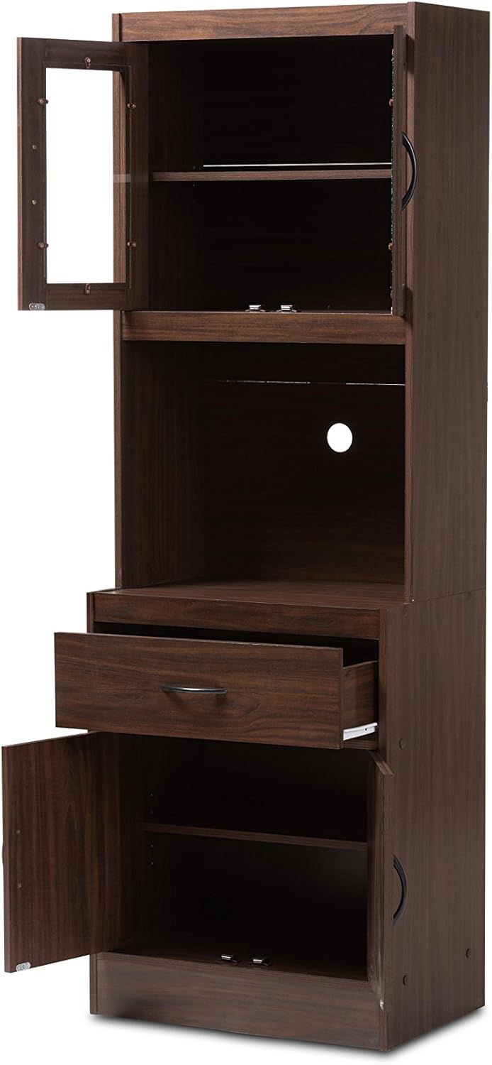 Walnut Brown Kitchen Cabinet D342074