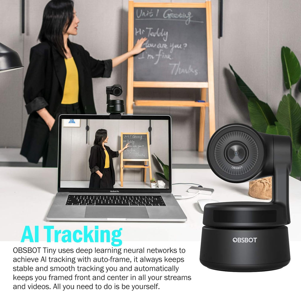 PTZ Webcam with AI Framing and Autofocus, Full HD 1080p Z46599