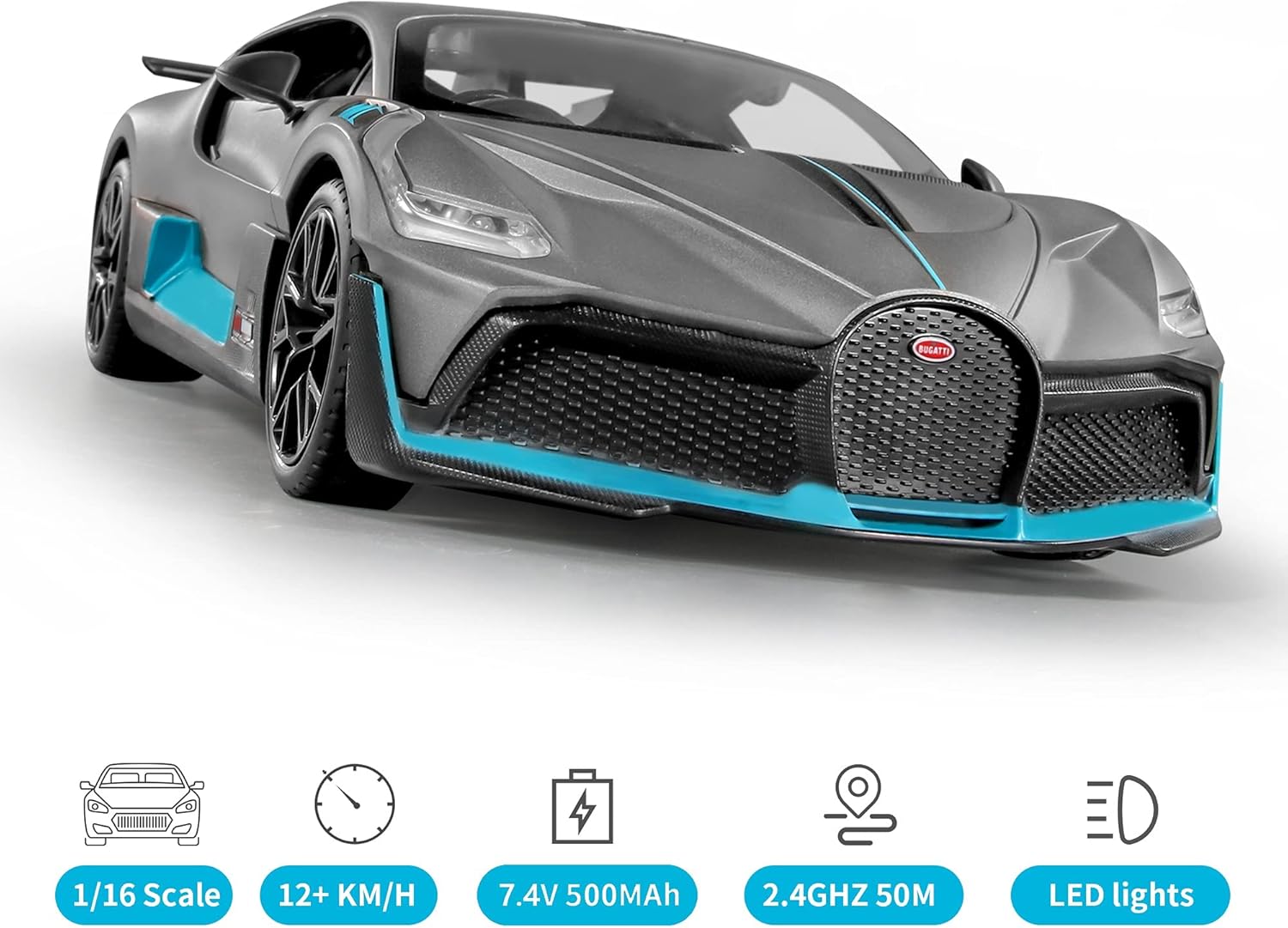 1/16 Scale Remote Control Car with Lights X887480