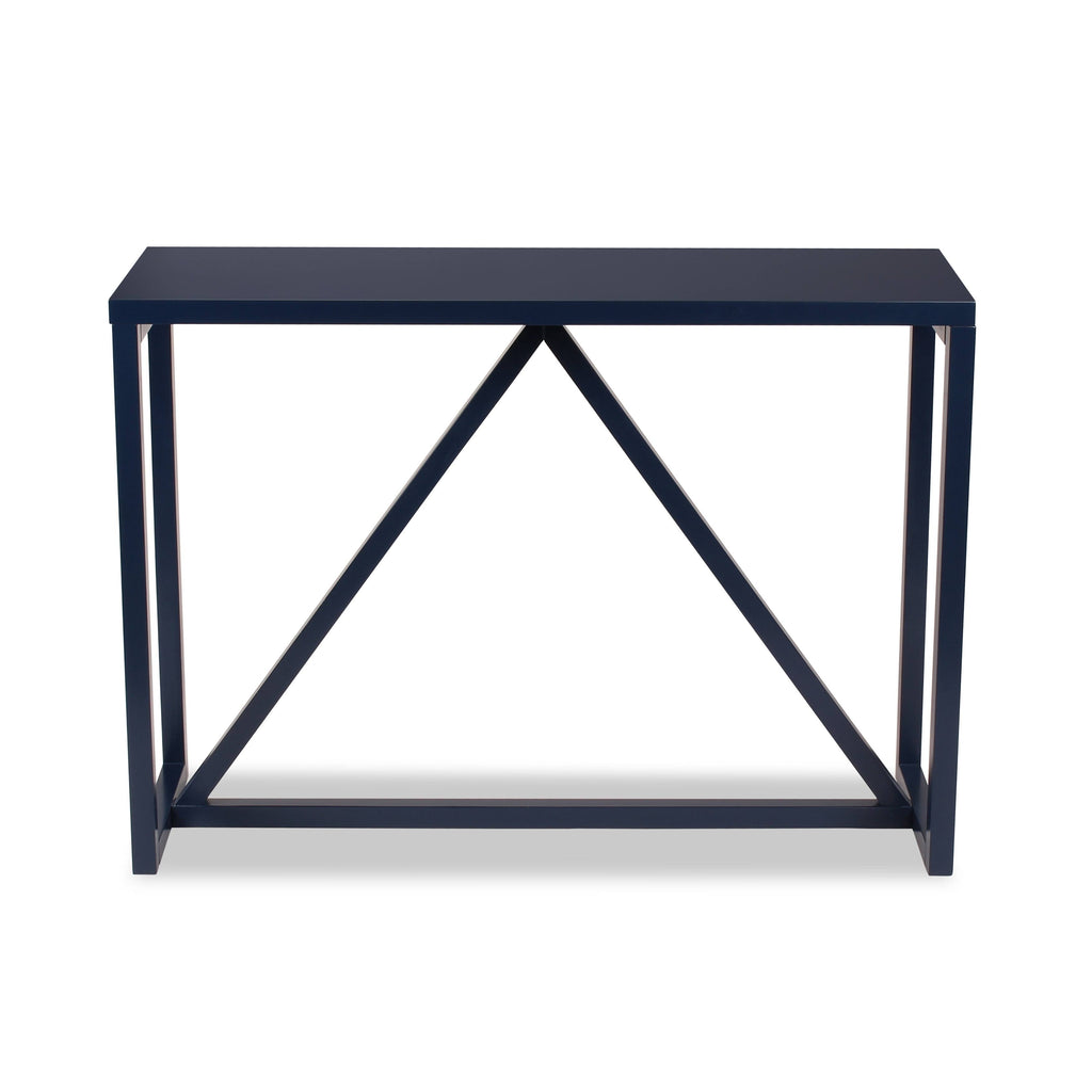 Blue Wood Console Table B957