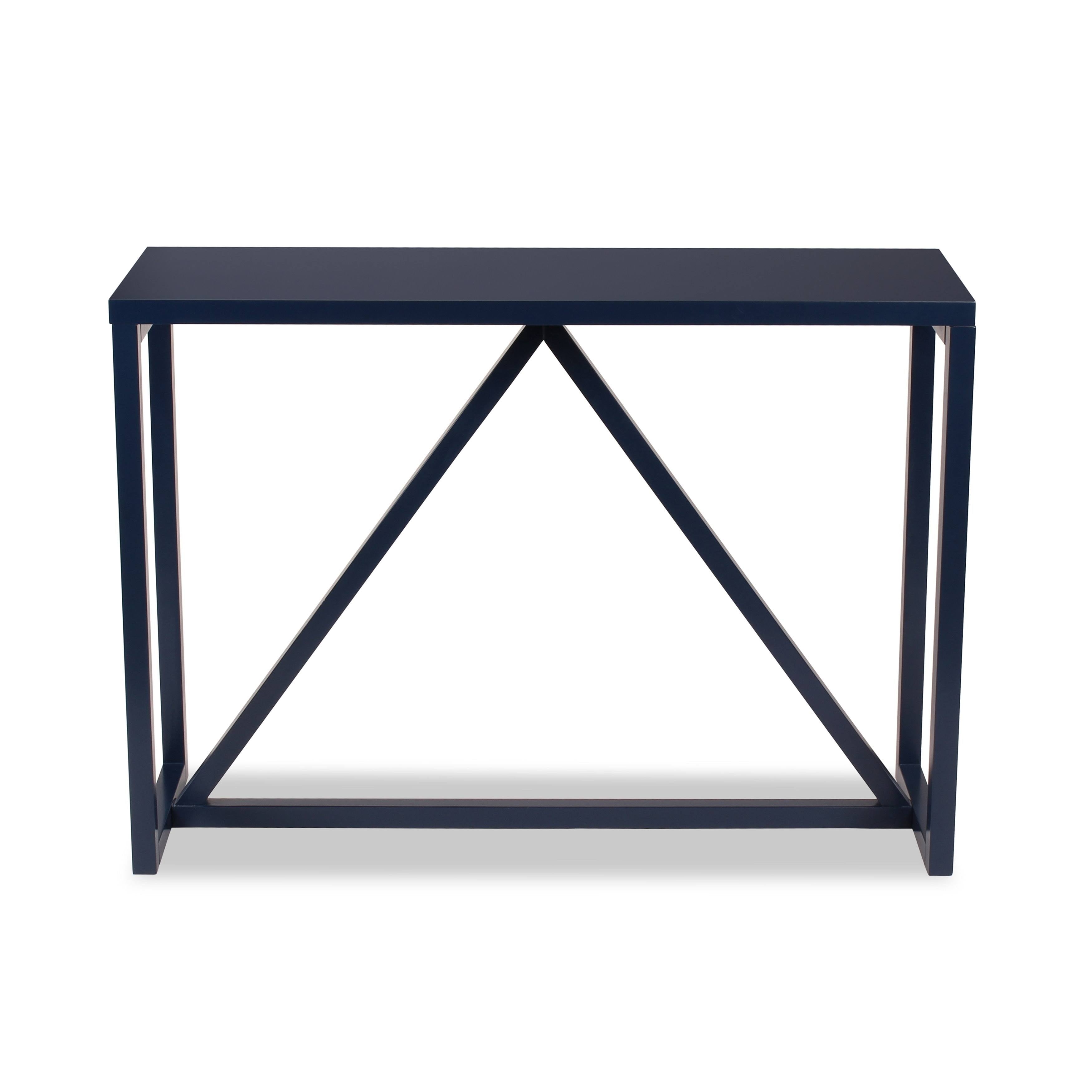 Blue Wood Console Table B957