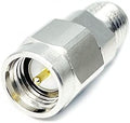 2.92 mm Female to SMA Male Microwave Adapter, DC to 26.5 GHz, 50 Ohm, Stainless Steel Body, Pack of 2 M765
