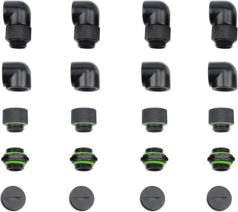 20 PCS Silver Chrome G1/4" Plug Fittings A127