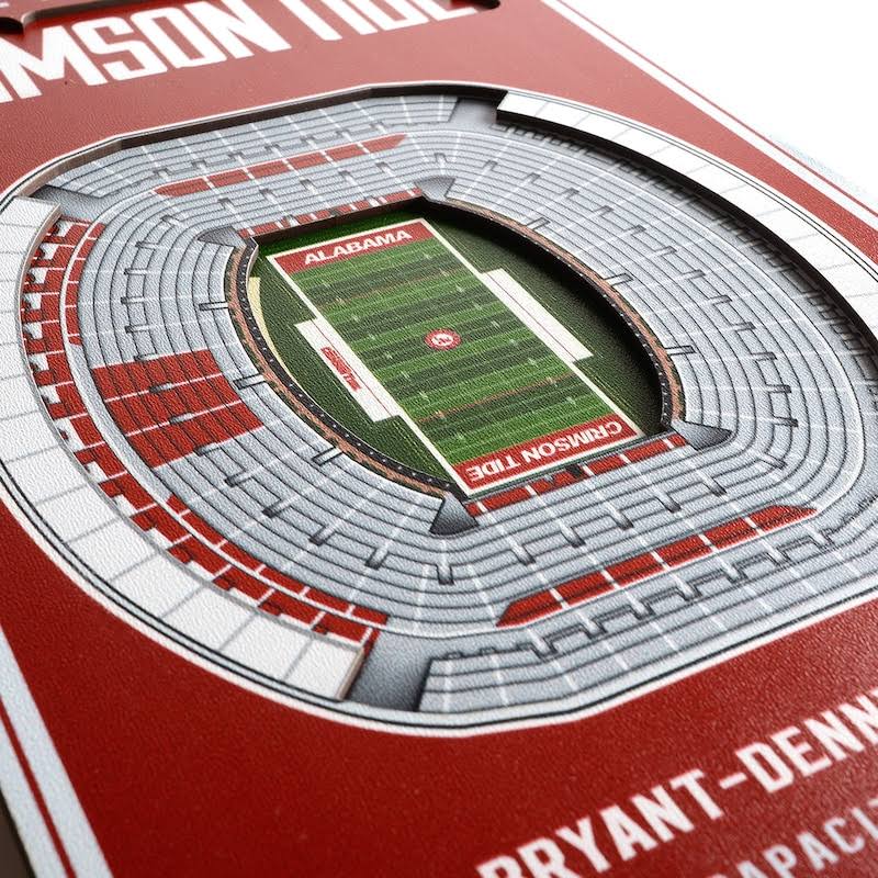 8 x 32 in. NCAA Alabama Crimson Tide 3D Stadium Banner B6224