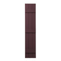 Closed Board and Batten Shutter, Vineyard Red, 63x22 H x 11x22 W X59499