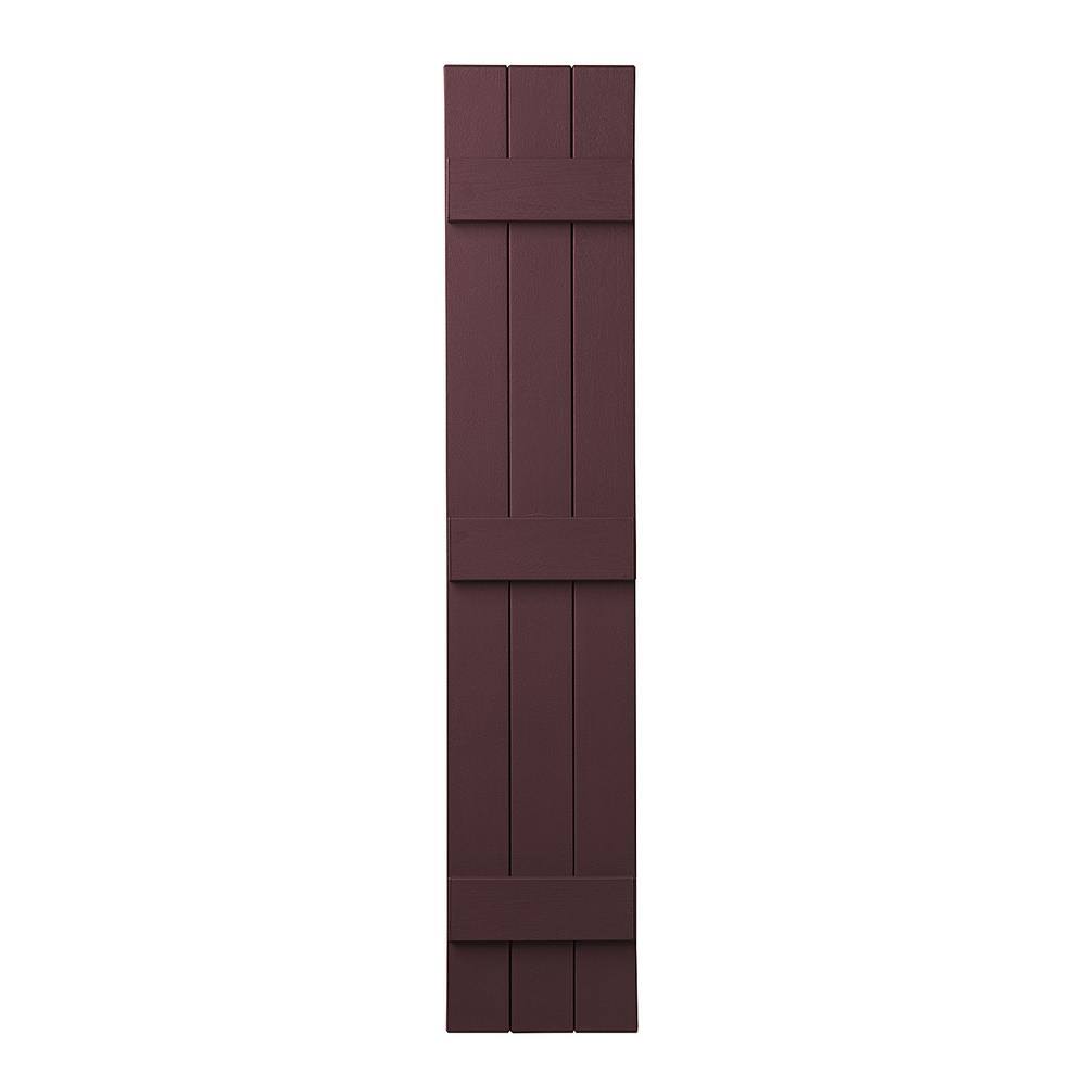 Closed Board and Batten Shutter, Vineyard Red, 63x22 H x 11x22 W X59499