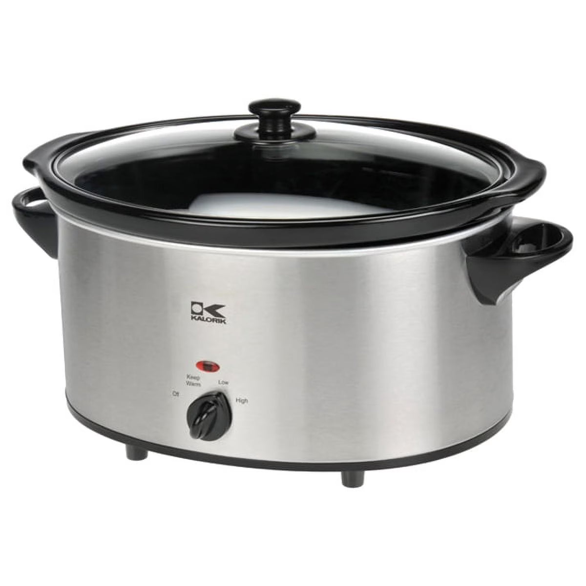 6 Qt Stainless Steel Oval Slow Cooker H2530