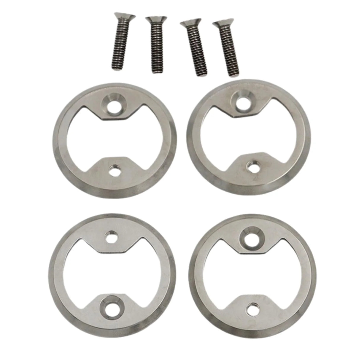 4x Bike Pedal Plate Bow Repair Parts with Screws Z309