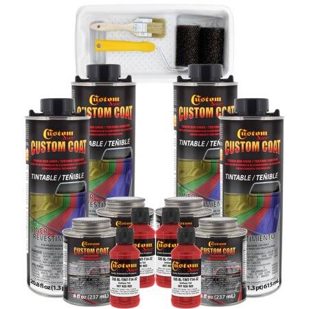 1 Gallon Red Urethane Truck Bed Liner Kit with Roller and Brush Applicator A22788