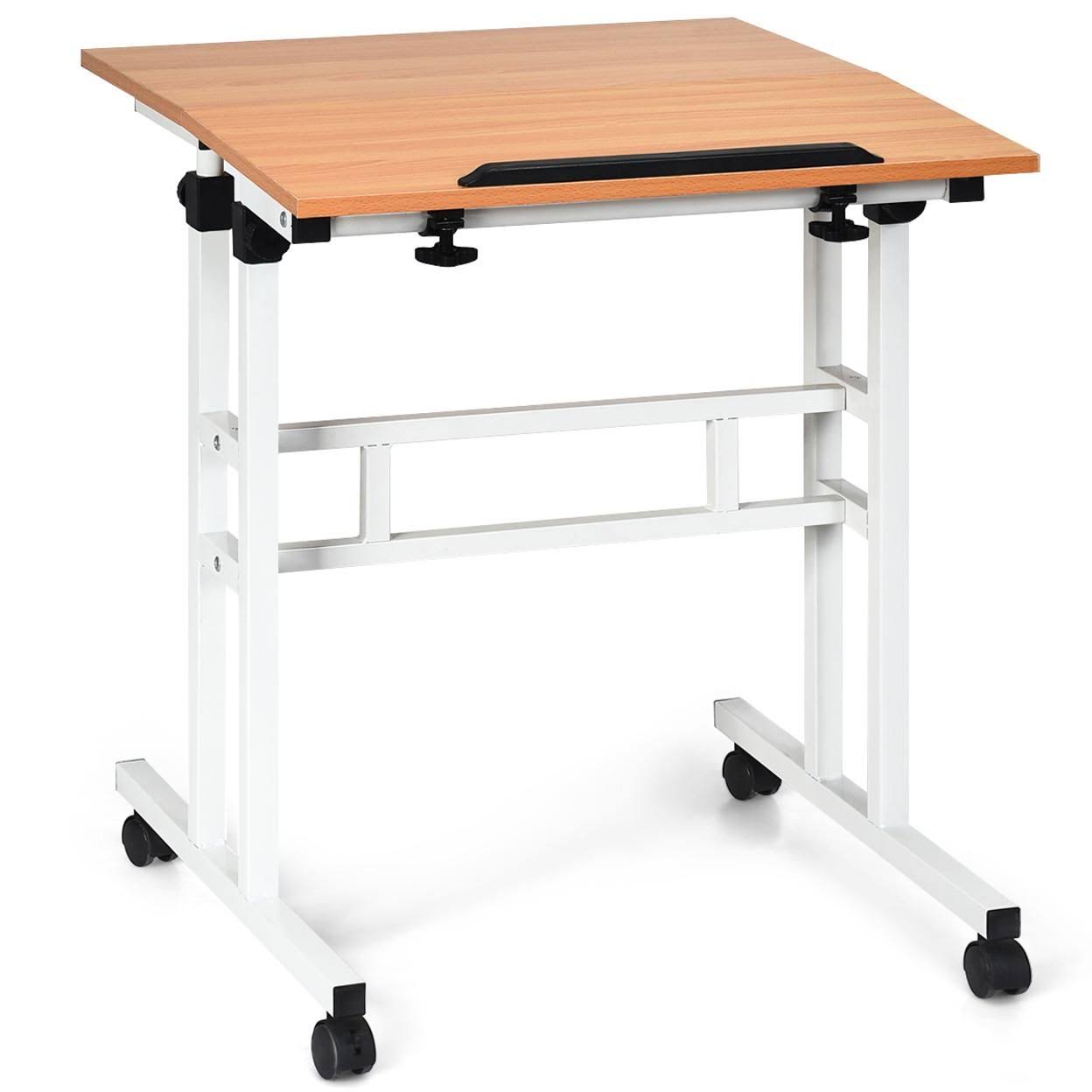 Mobile Standing Desk Height Adjustable Sit Stand Desk D45222
