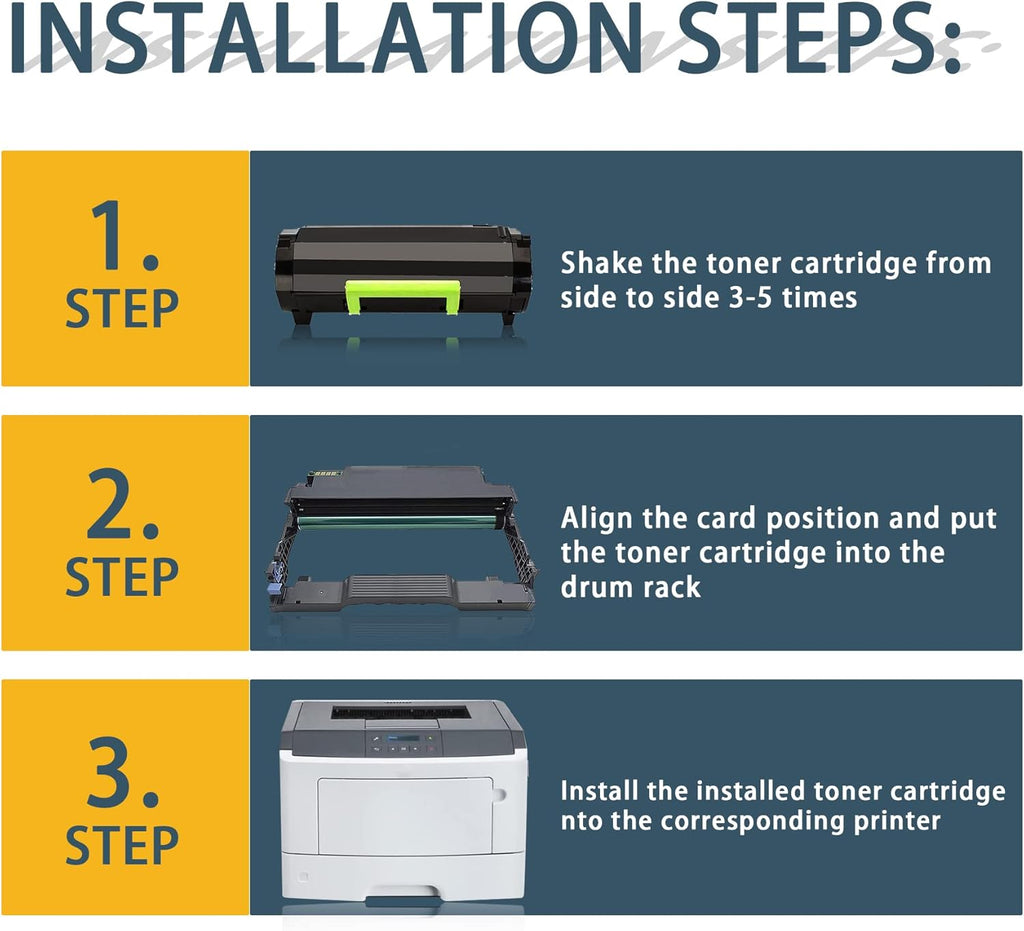 Black Remanufactured High Yield Toner Cartridge for Lexmark MS610de MS610dn MS610dtn MS510dn MS410d MS410dn MS415dn Printer G646