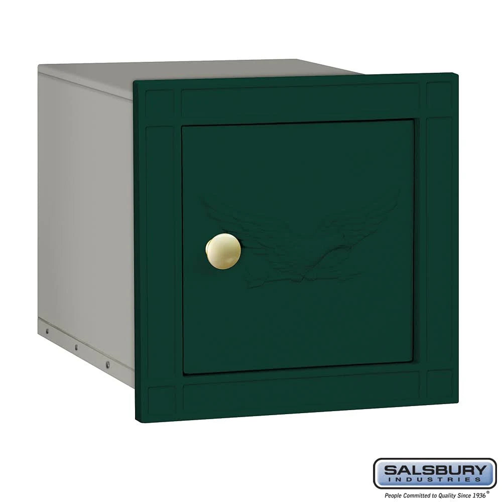 Green Cast Aluminum Column Mailbox T8120