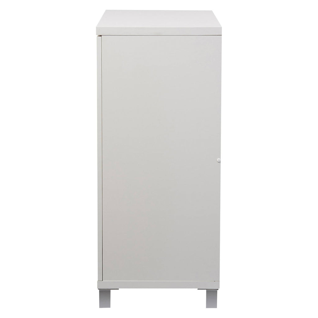 White Wood Entryway Storage Sideboard Cabinet V636604
