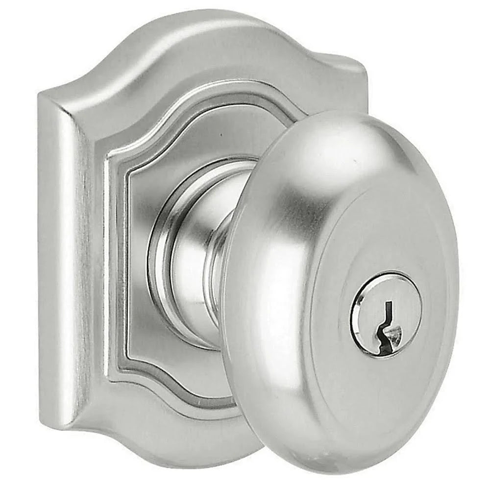Satin Chrome Keyed Entry Emergency Exit Knob P105439