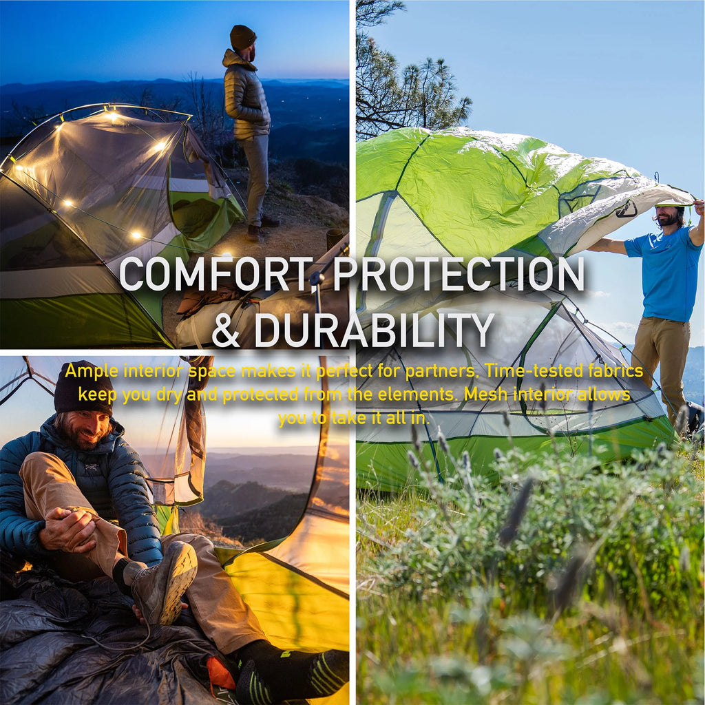 Lightweight 2 Person Outdoor Backpacking Tent with Rain Fly Z9186
