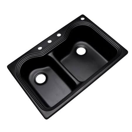 Black 4 Hole Kitchen Sink H665238