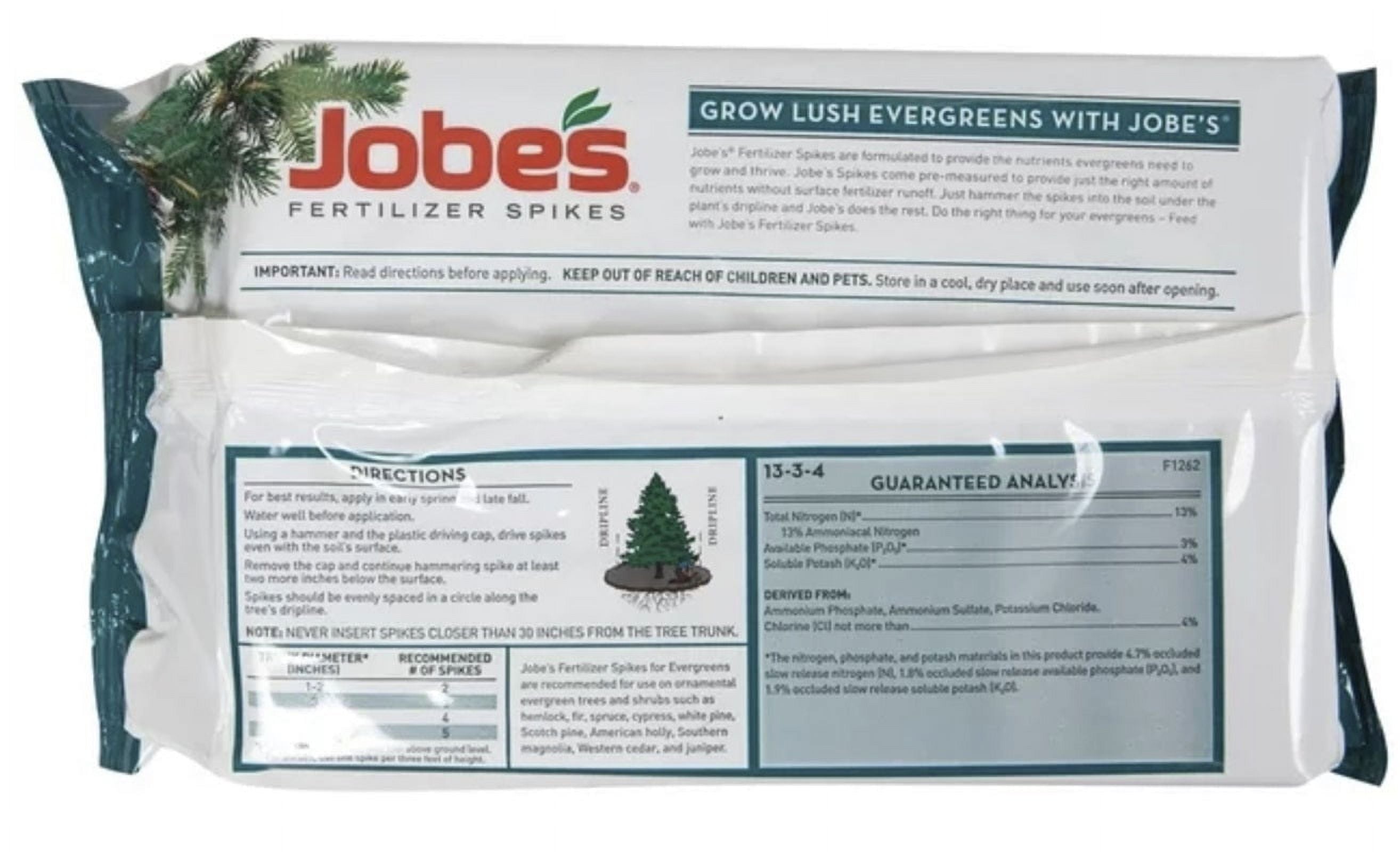 15 Pack Evergreen Tree & Shrub Fertilizer Spikes W841276