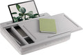 Calming Gray Storage Lap Desk with Sliding Lid H844557