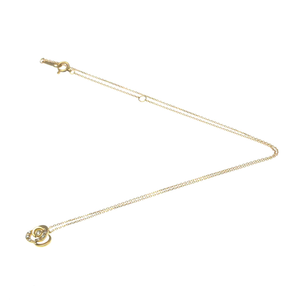 Pink Gold Diamond Pendant Necklace H143274