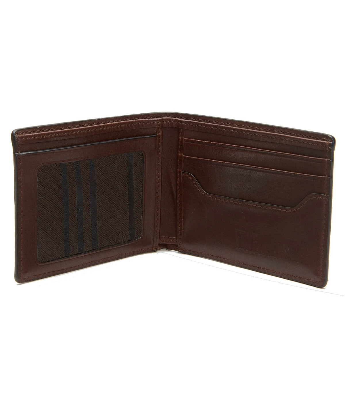 Dark Brown Leather ID Billfold Y741