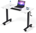 Compact Crank Adjustable Height Rolling Standing Desk T5577