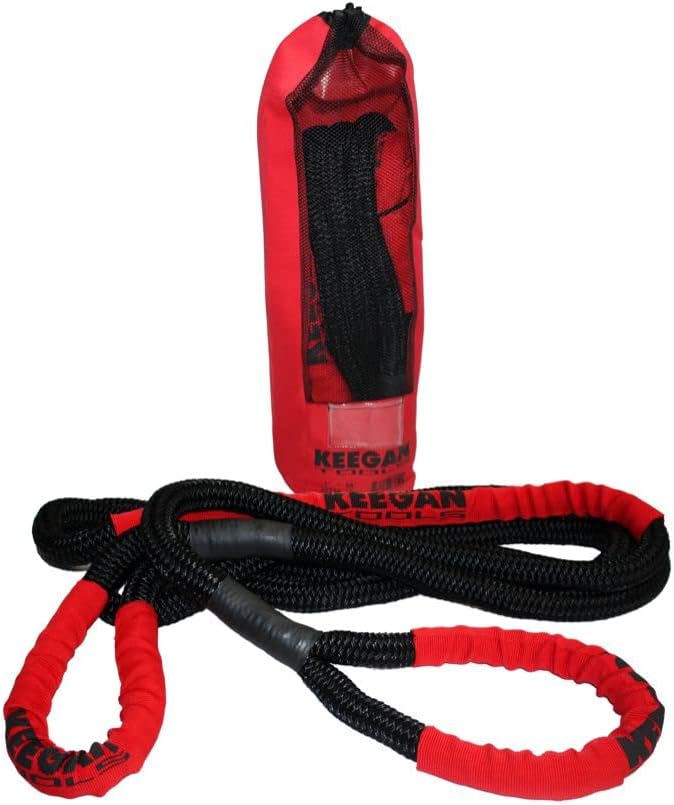 1" x 30' Kinetic Recovery Rope 30,250 lbs Breaking Strength Tow Strap Z628167