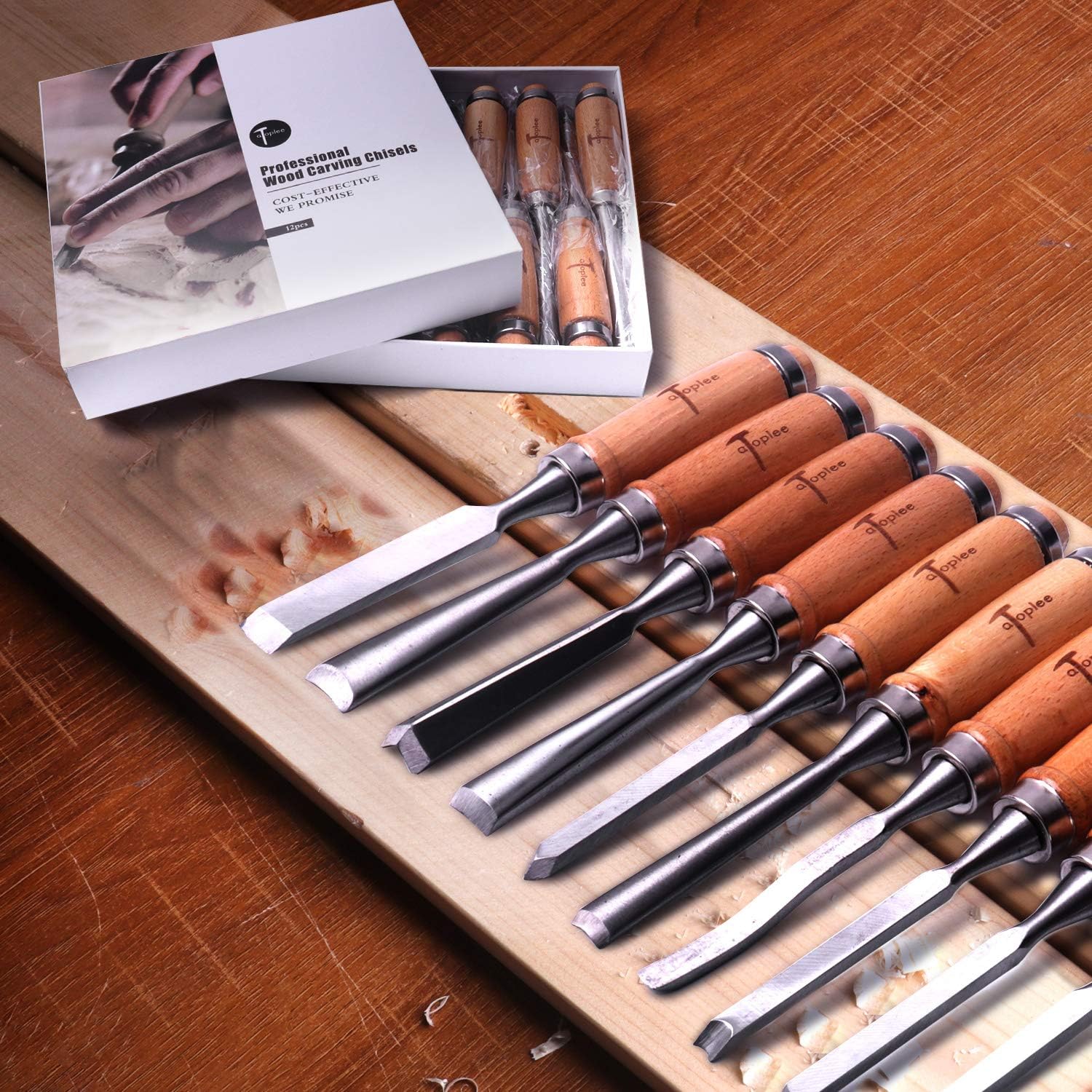 12pcs Wood Carving Chisel Gouges Set V98838