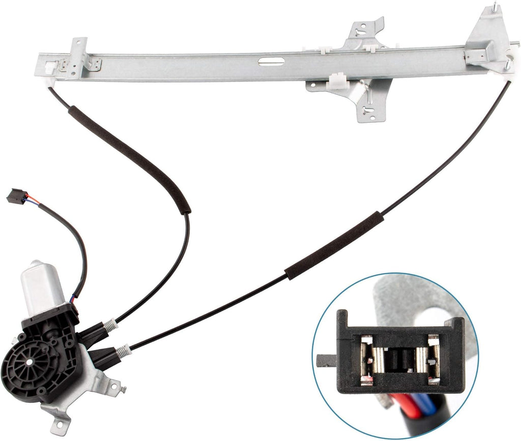 Front Passenger Side Power Window Regulator and Motor Assembly Pack of 2 Z3786