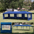Blue Outdoor Canopy Tent Pop Up Gazebo L490970