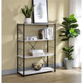 White 4 Shelves Bookshelf S89488
