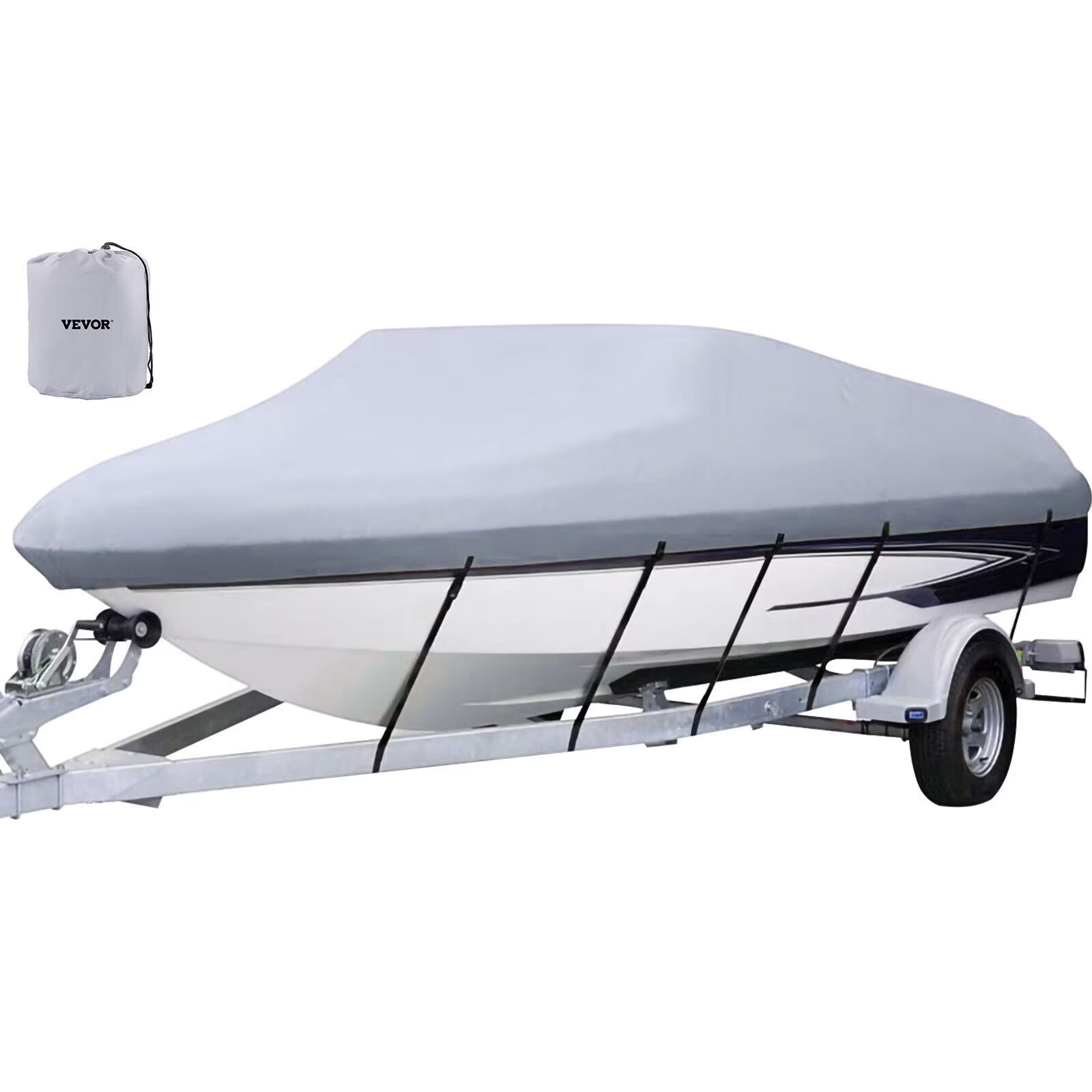Heavy Duty 210D Marine Grade Polyester Waterproof Boat Cover B406970