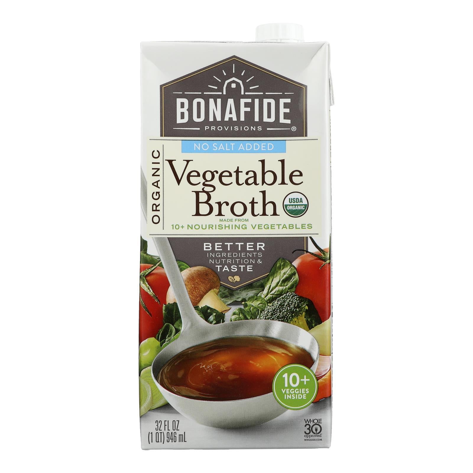 Organic Vegetable Broth 32 fl oz (Pack of 6) M695787