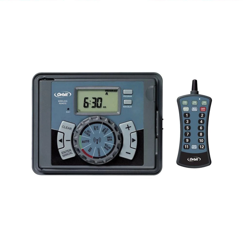 Programmable 12 Zone Sprinkler Timer with Remote J38649