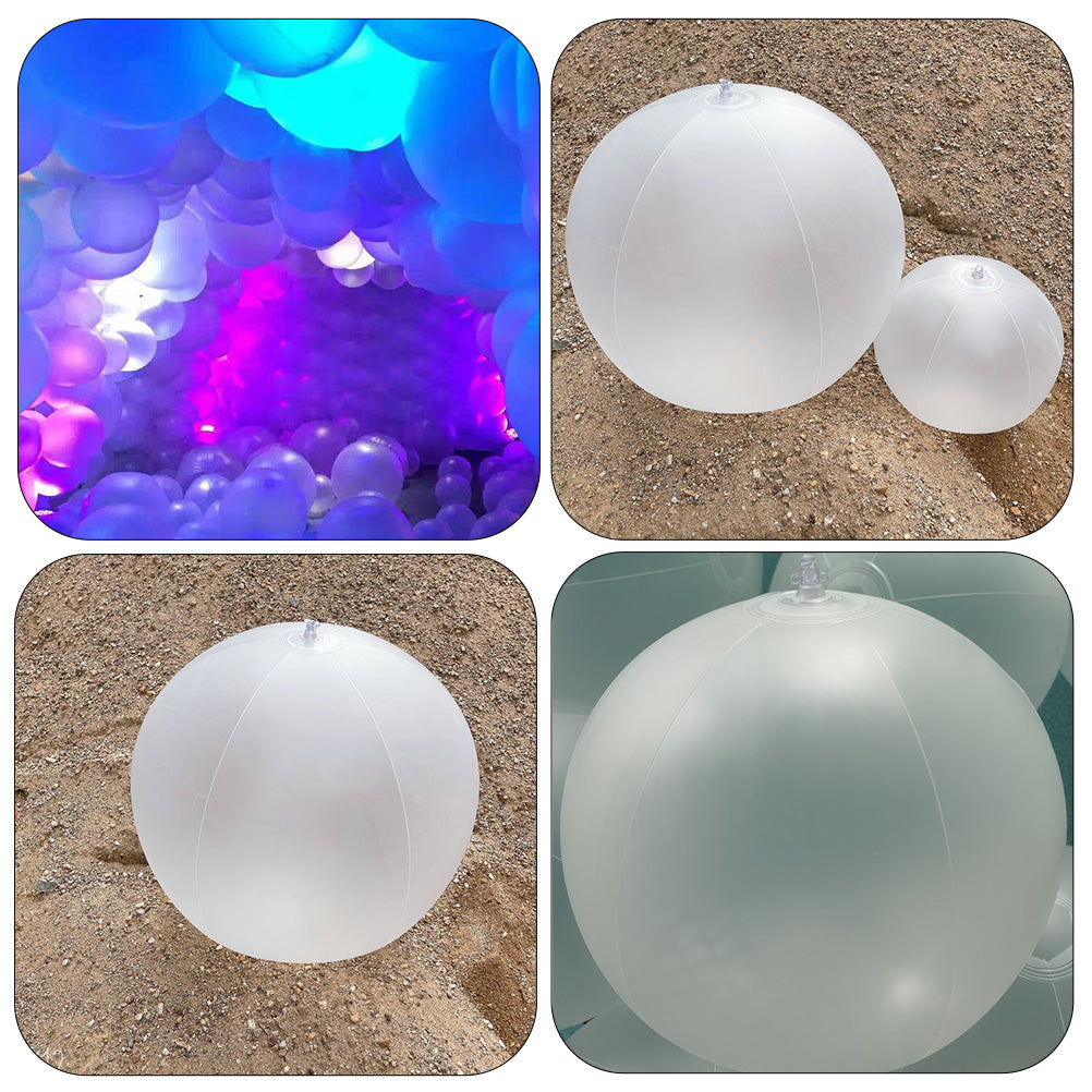 10 Pcs Kids LED Inflatable Ball Game White Pvc C39252