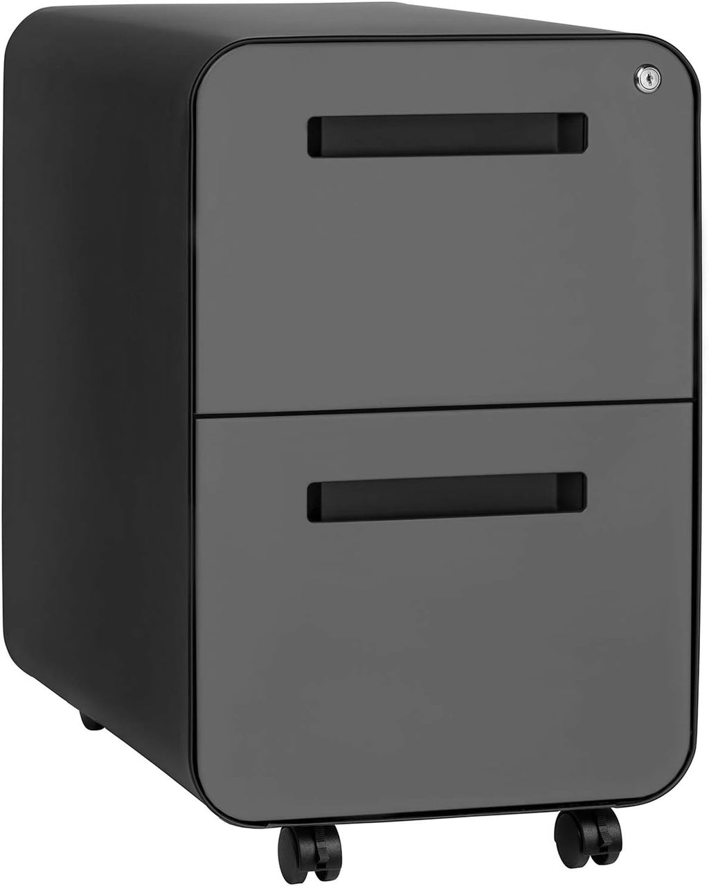 White 2-Drawer Mobile File Cabinet E4485