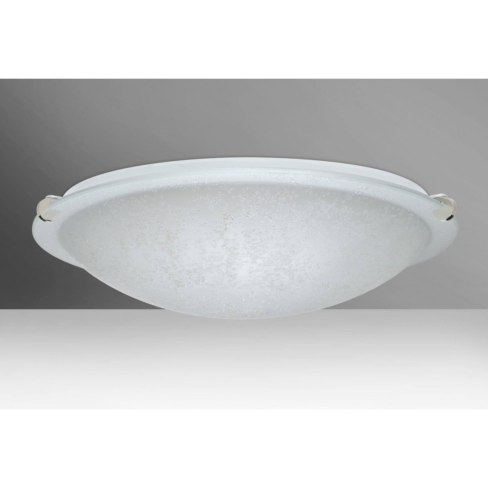 Polished Nickel Two Light Flush Mount K239
