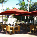 Red Square Patio Umbrella Z2537