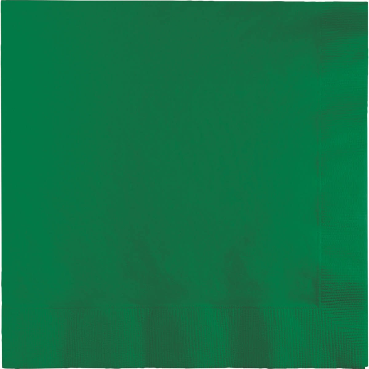 Emerald Green 2 Ply Disposable Beverage Napkins E493500