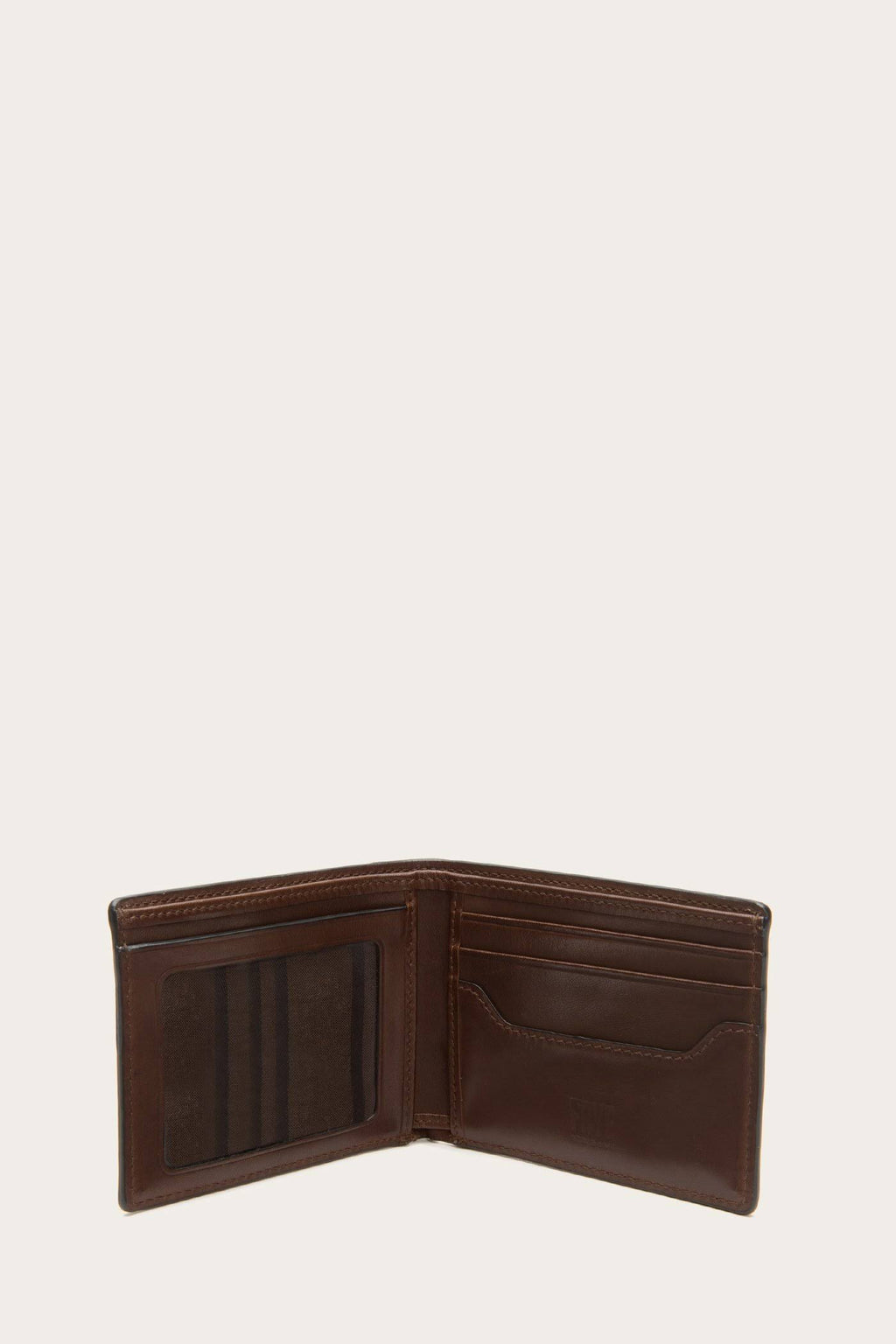 Dark Brown Leather ID Billfold Y741